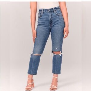 Abercrombie & Fitch Jeans The Ankle Straight Ultra High Rise Curve Love Denim 6